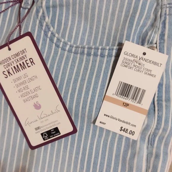 Gloria Vanderbilt sz 12 shorts - Picture 2 of 3